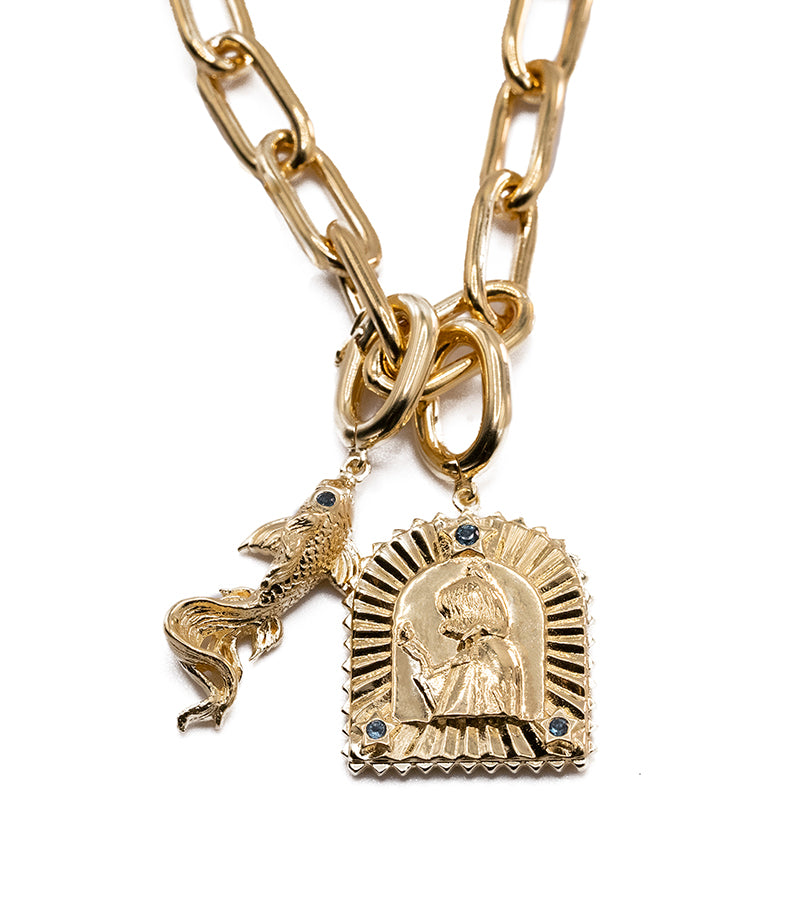 Rosie's Turn to Sing Pendant Necklace with London Blue Topaz