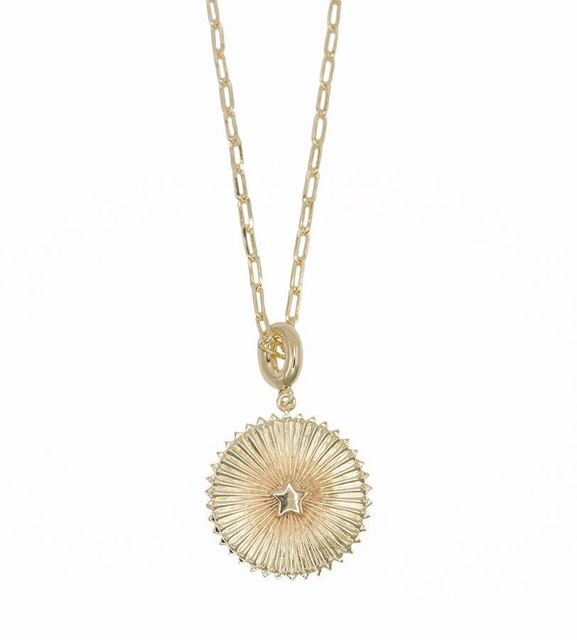 Hide the Sky Pendant Necklace in 14ct Gold Vermeil with Moonstone