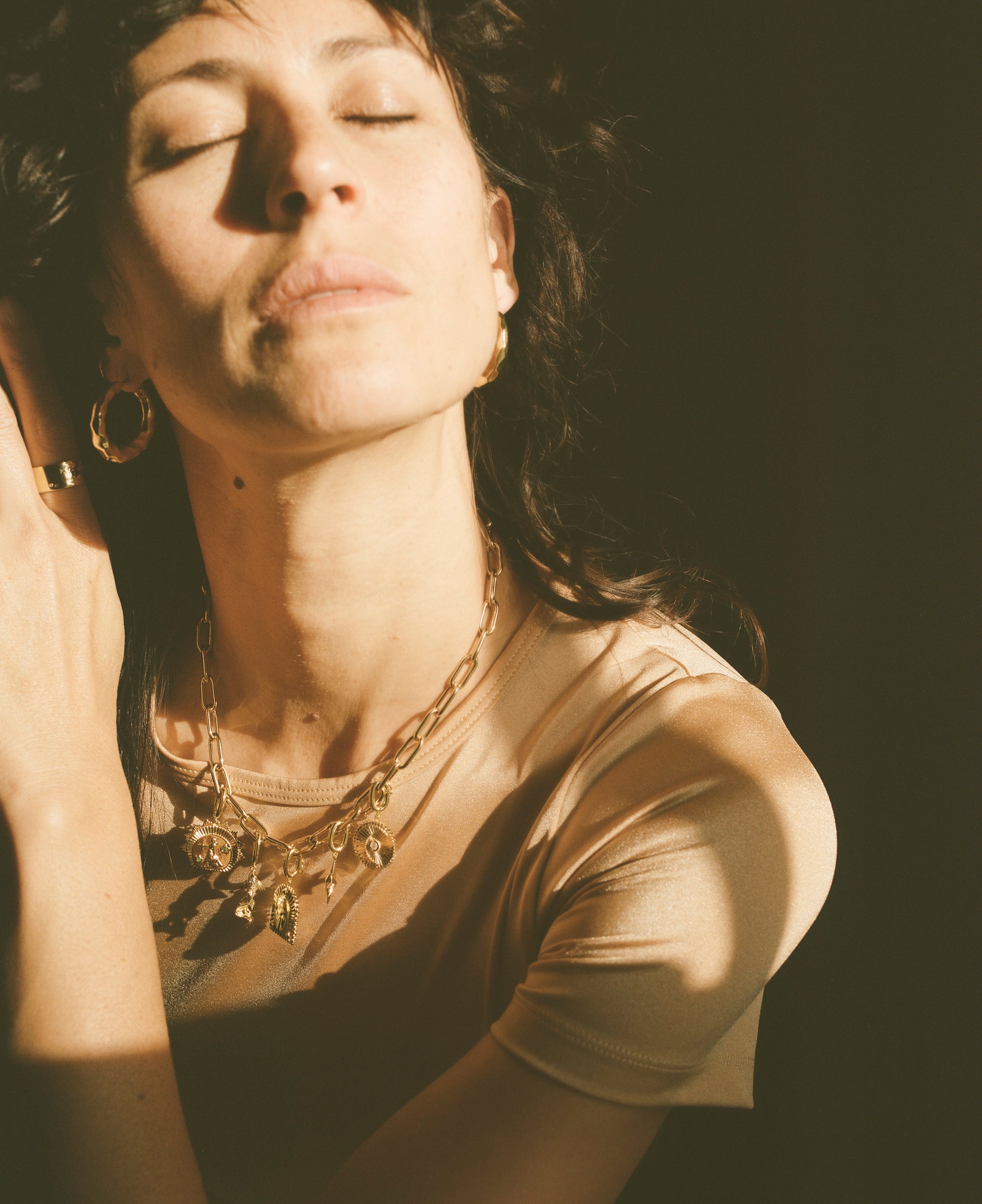 Going Underground Hoop Earrings in 18ct Gold Vermeil