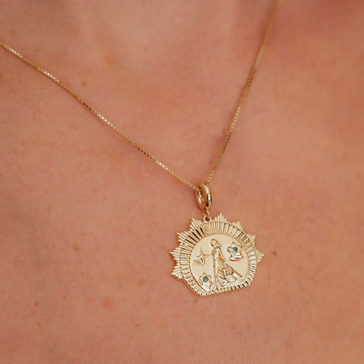 Women Pendant Necklace in 14ct Gold Vermeil