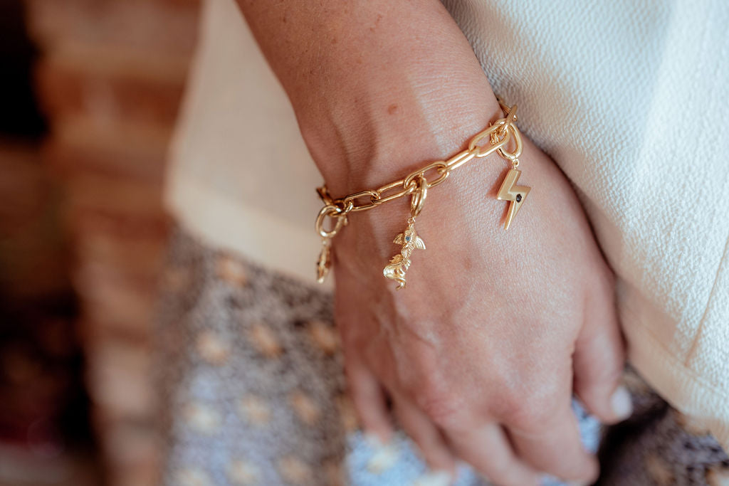 Gold Charm Bracelet 