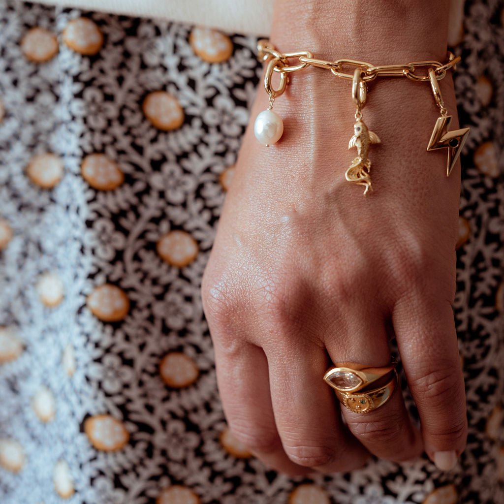 Gold Charm Bracelet 