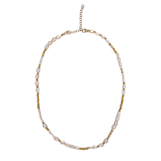 Everlong Freshwater Pearl & 14ct Gold Vermeil Necklace