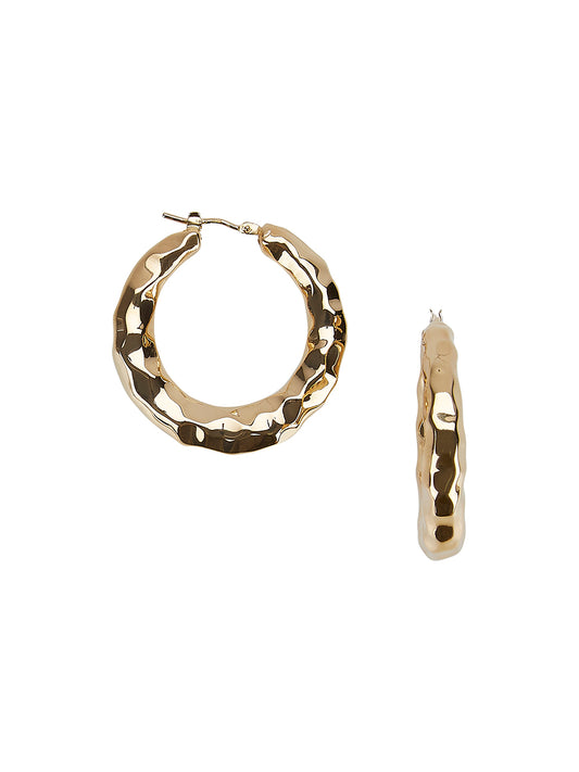 Going Underground Hoop Earrings in 18ct Gold Vermeil