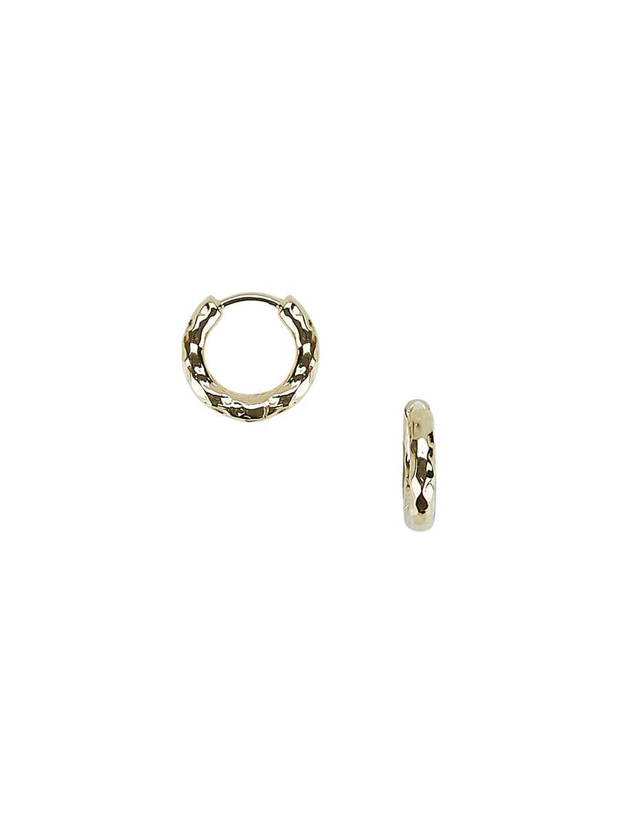 Perfectly Imperfect Huggies in 14ct Gold Vermeil