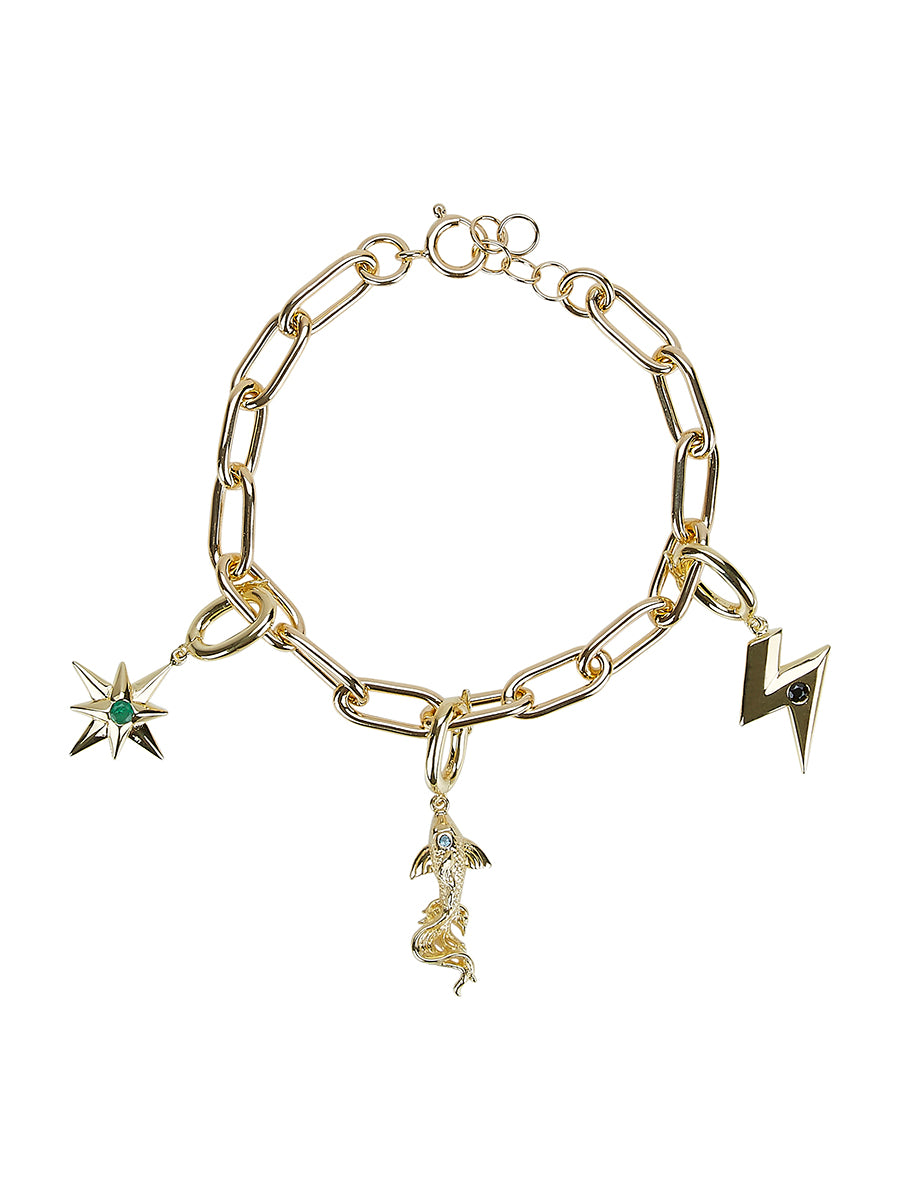 Gold Charm Bracelet 