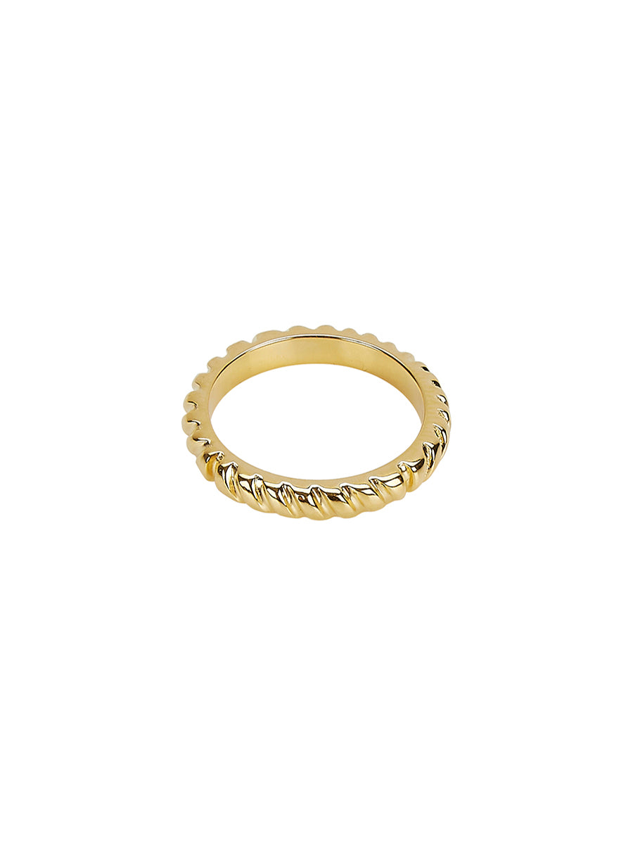 Plot Twist Band Ring in 14ct Gold Vermeil – SelfPublished