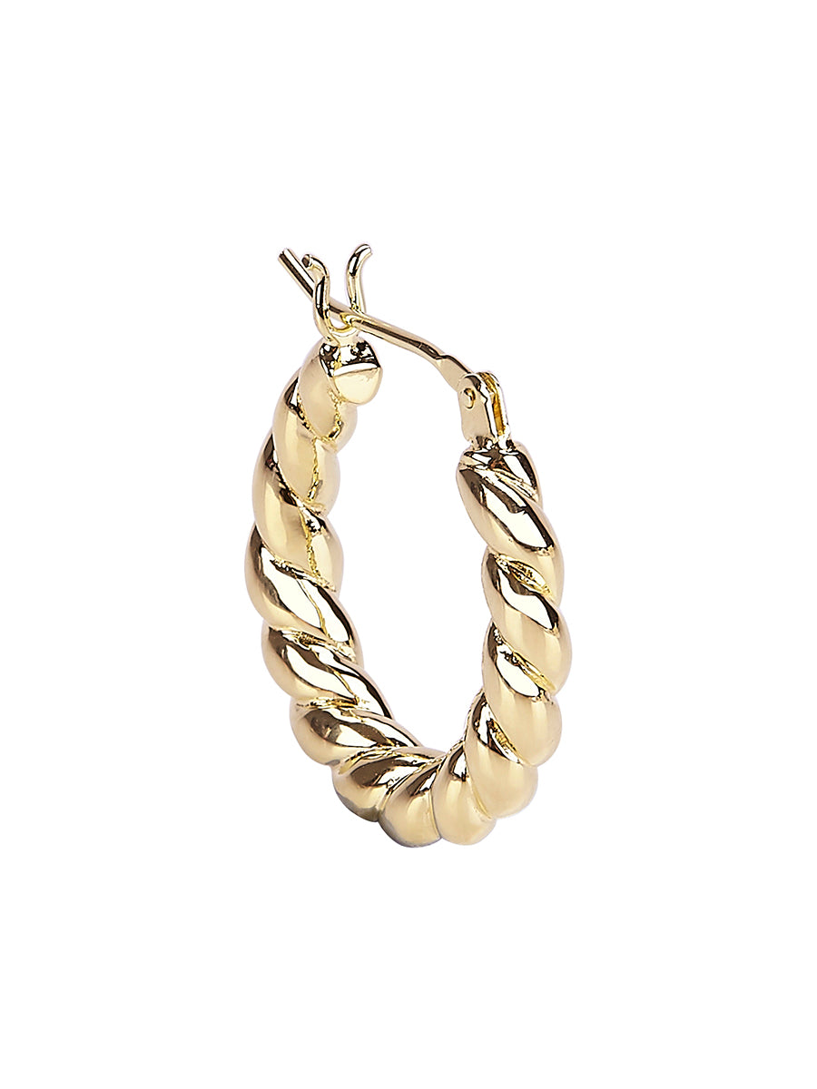 Plot Twist Hoop Earring in 14ct Gold Vermeil
