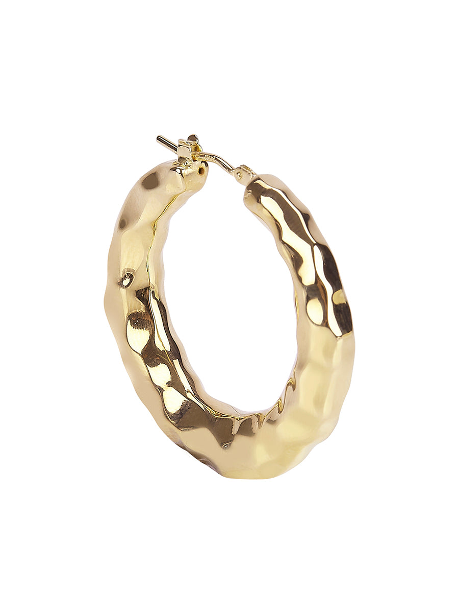 Going Underground Hoop Earrings in 18ct Gold Vermeil
