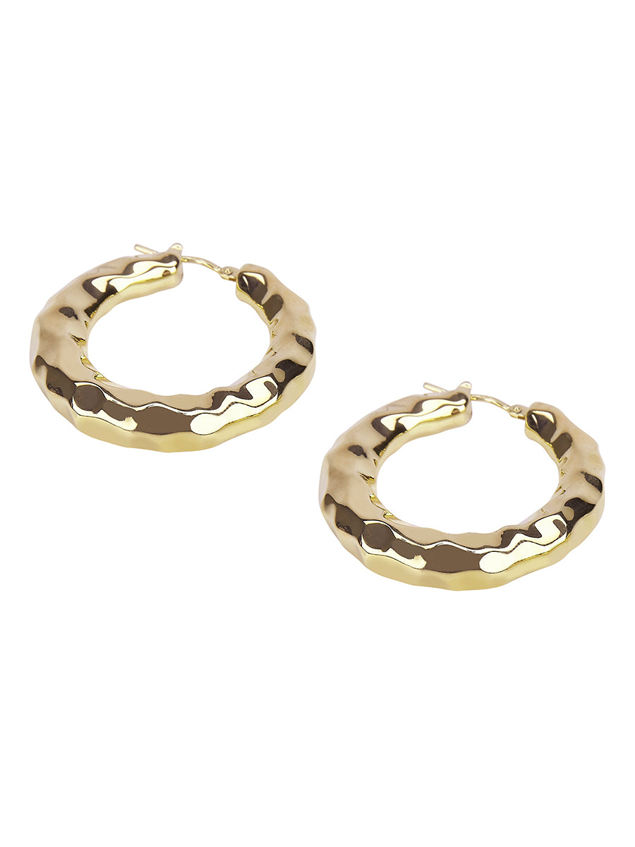 Going Underground Hoop Earrings in 18ct Gold Vermeil
