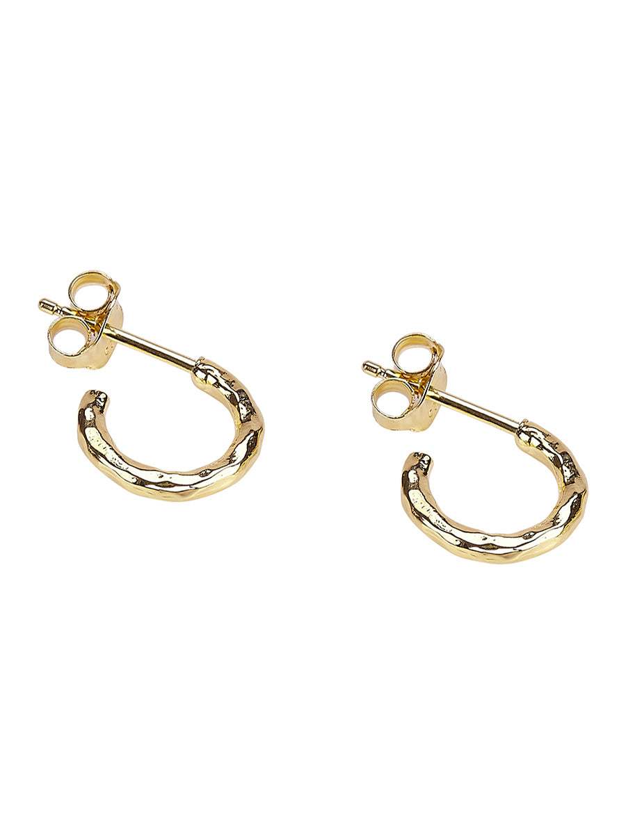 Perfectly Imperfect Hoop Earrings in 14ct Gold Vermeil